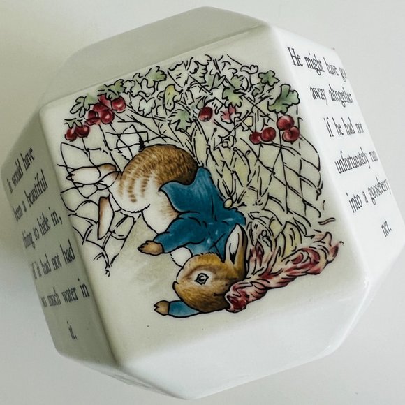 WEDGWOOD "Peter Rabbit"  Ceramic Hexagon Bank - Picture 4 of 9
